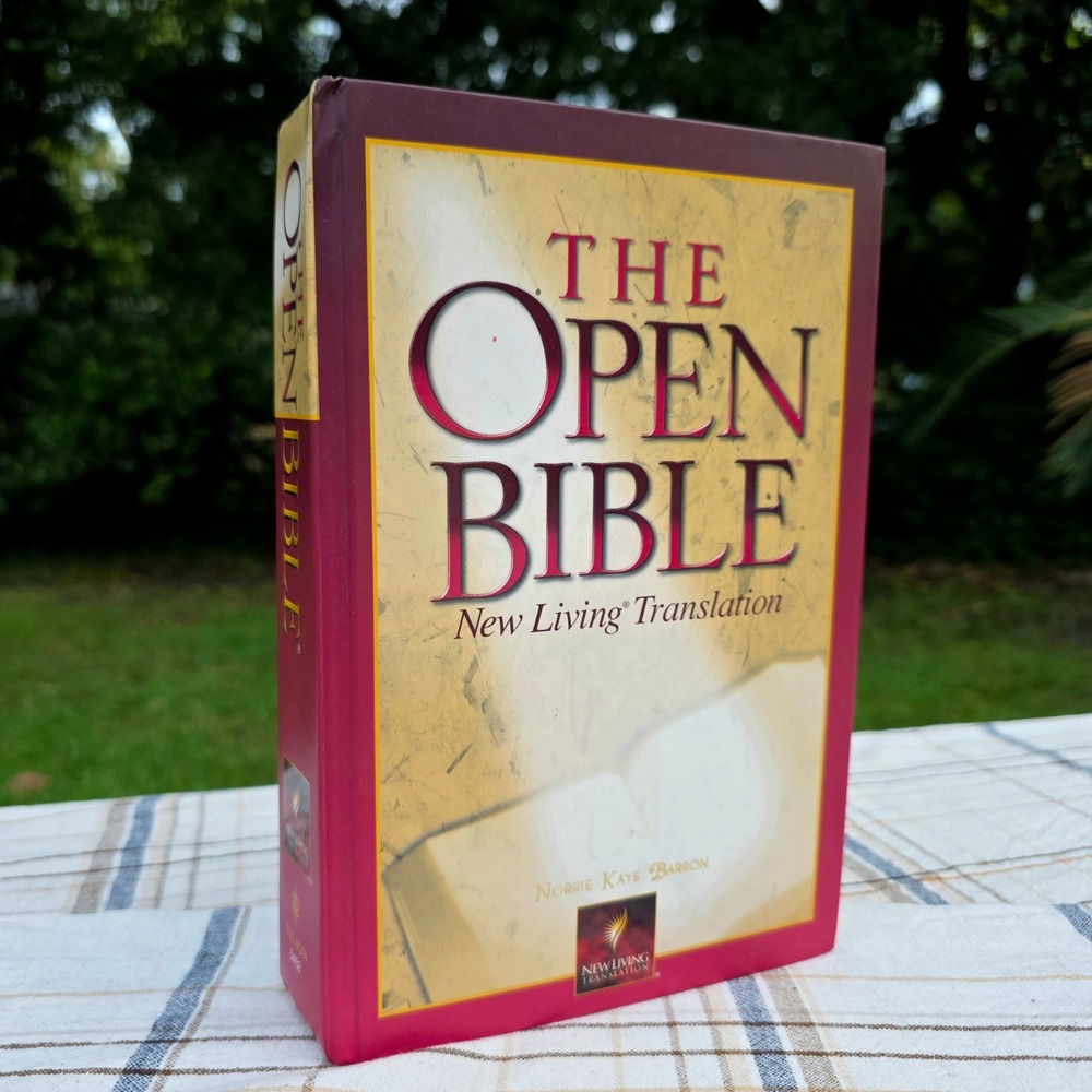The Open Bible: New Living Translation Hardcover 1998 Very Good Condition